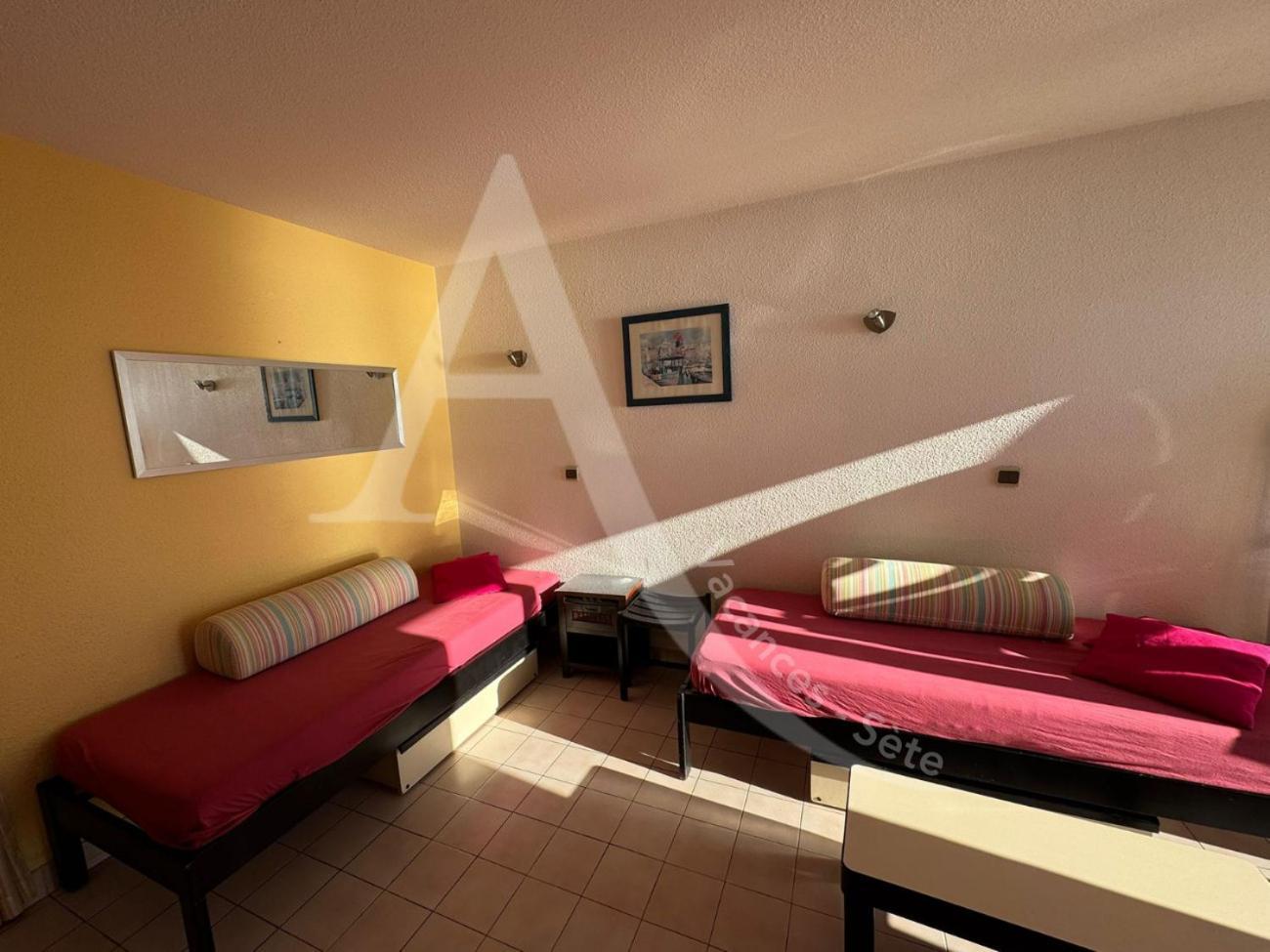 Studio 4 Pers, Pkg, 1Ere Ligne Mer, Piscine, Tennis 塞特港 外观 照片
